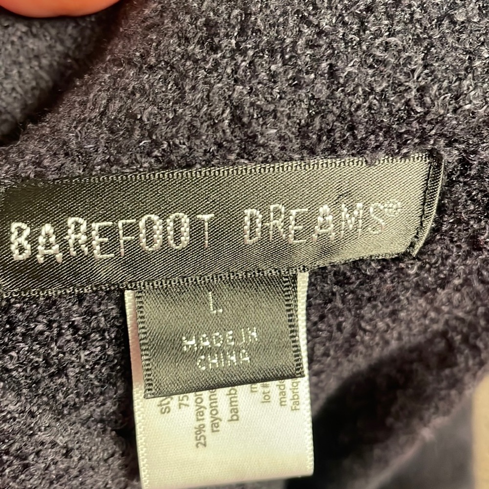 Barefoot Dreams Cozychic Lite Black size L - Picture 6 of 8